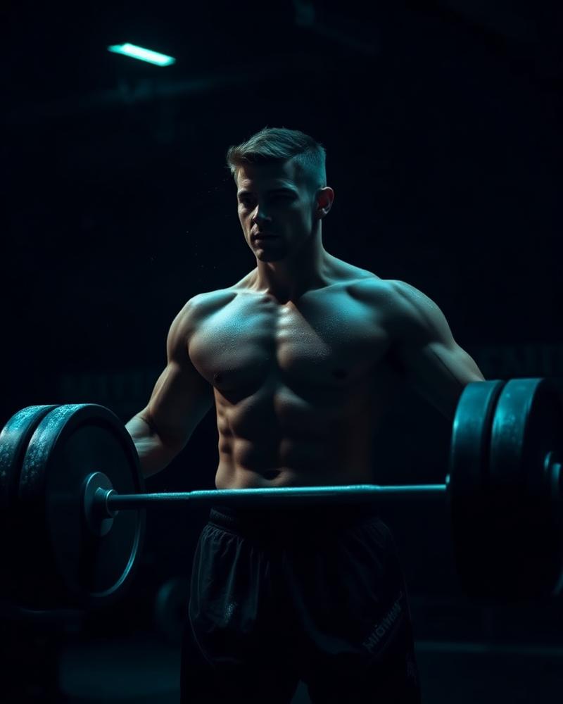 Adult athlete during a strength session